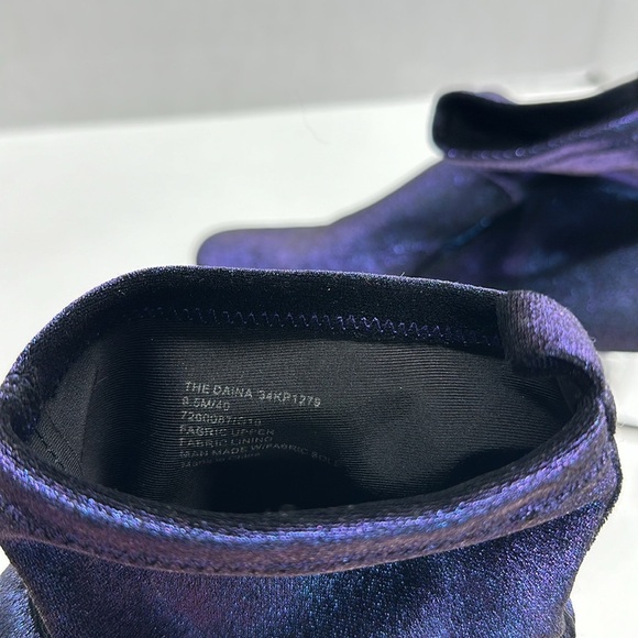 Katy Perry The Daina Ankle Boots Booties Block Heel Iridescent Purple Blue 9.5 - Picture 7 of 9